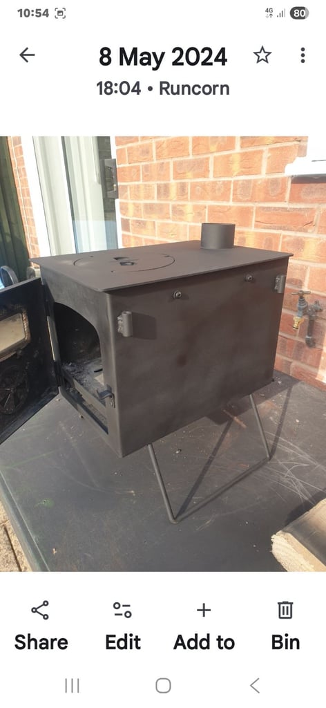Camping log burner 