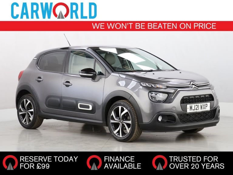 image for 2021 Citroen C3 1.2 PureTech Shine Plus Hatchback 5dr Petrol Manual Euro 6 (s/s) (83 ps) Hatchbac...