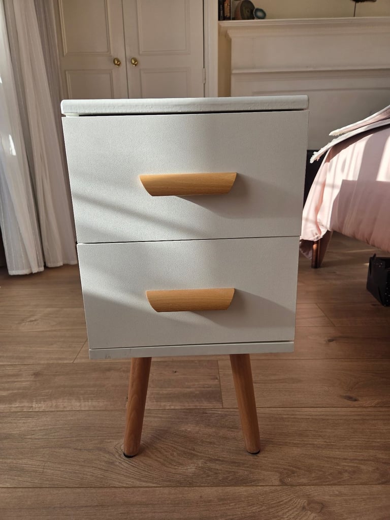 image for Compact bedside or end cabinet with storage (60cm)