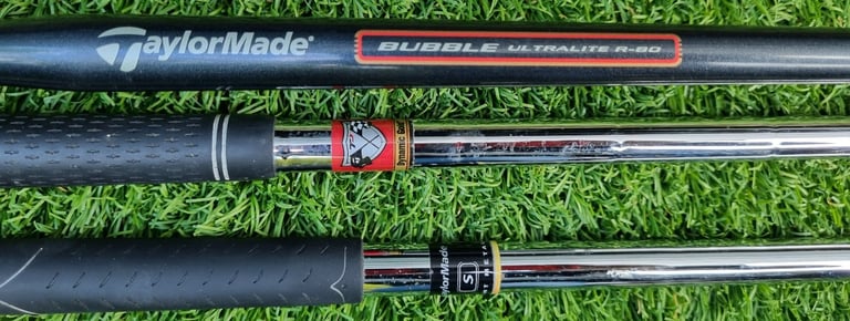 Taylor Made driver & 2x hybrids, Fazer CTR 6-LW & Cobra 5-iron, putter, Callaway stand-bag & MORE