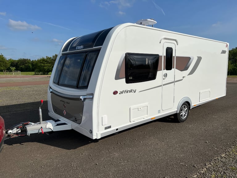 Elddis Affinity 554 - Registered new February 2023. Fixed island bed, 4 berth *PRICE REDUCED*