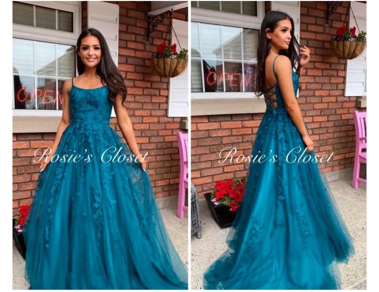 Rosie’s Closet forest green formal dress