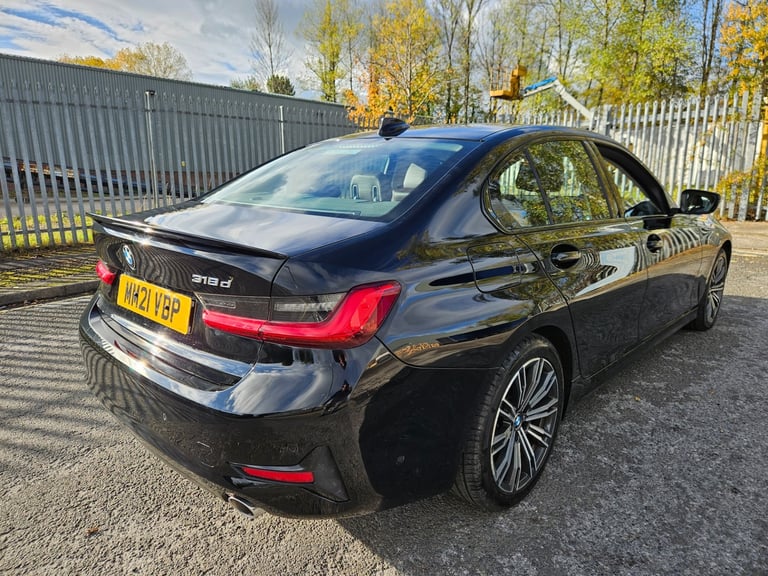 2021 21 BMW 3 SERIES 318D DIESEL Sport Black Damaged Repaired CAT N