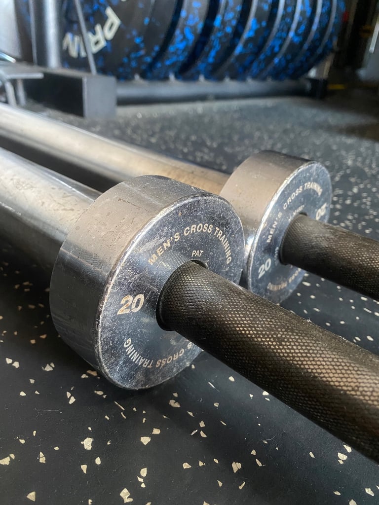 2x Wolverson CrossFit 7 foot 20kg Olympic barbells (£60 each)