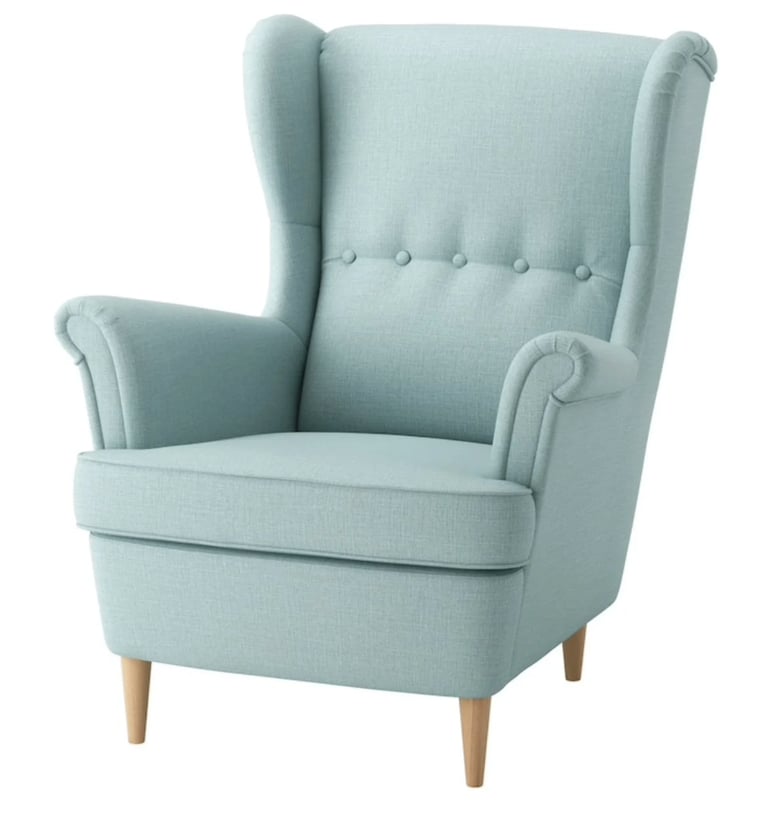 image for Armchair Light Turquoise Strandmon Light Turquoise