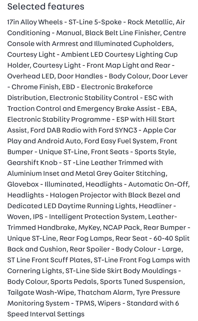 Ford, FIESTA, Hatchback, 2018, Manual, 998 (cc), 3 doors