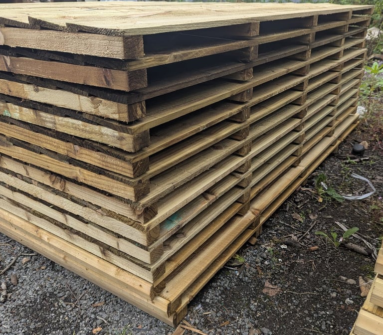 6x6 Heavy duty Tanilised feather edged panels. (More sizes available)