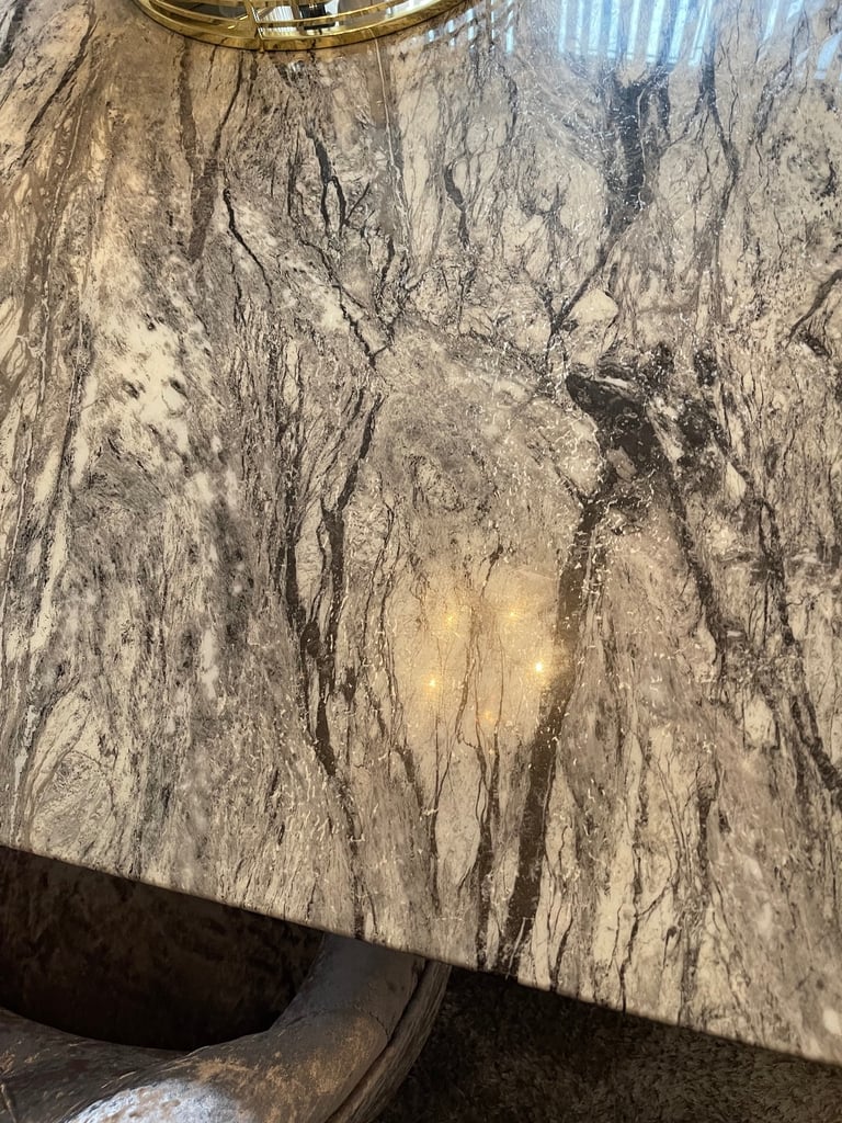 Marble Dining Table – 1 Year Old – Excellent Condition