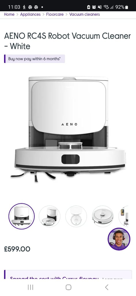 image for Robotic hoover Aeno