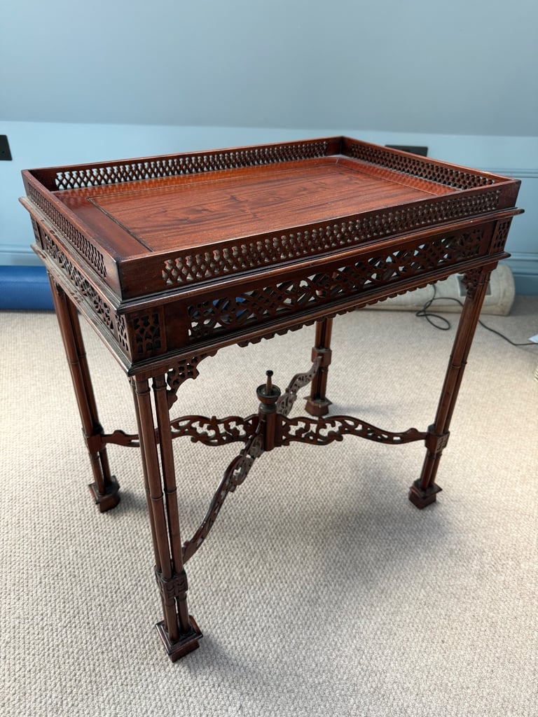 image for Chippendale Mahogany Open Fretwork Side Table
