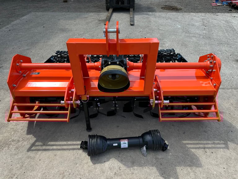 NEW Heavy Duty 200 cm Stone Burier Rotavator Tiller Packer Roller for tractor