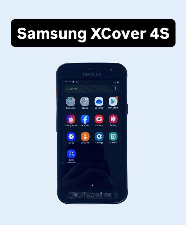 Samsung XCover 4S Black 32GB 3GB RAM Unlocked Android Version 11 Good Used Working Condition