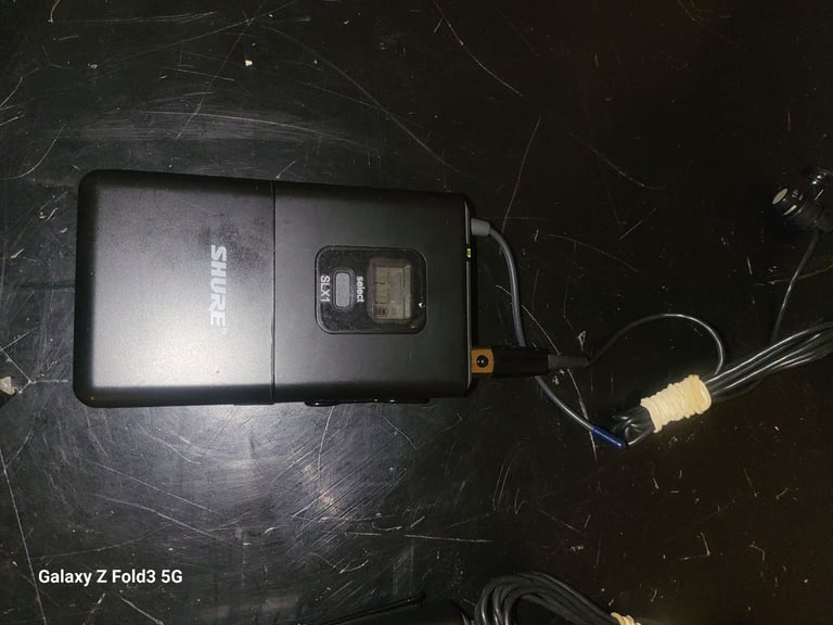 2 Shure SLX1 wireless transmitter + Lavalier lapel mic 