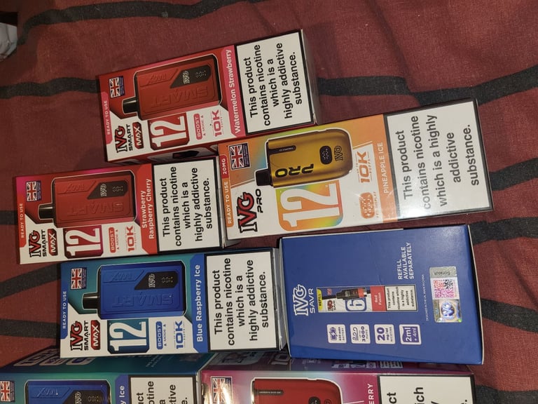 21 vapes £12 each or 3 for £36 