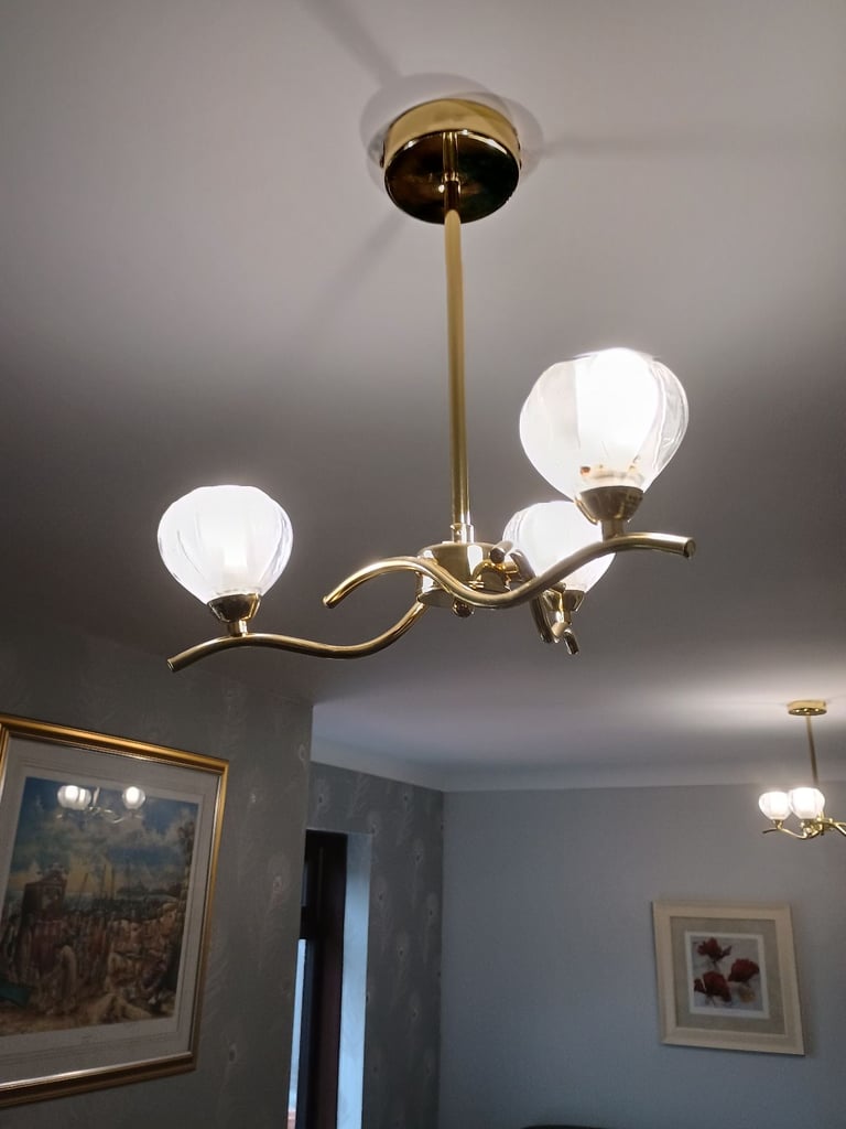 image for Gold colour ceiling lights 