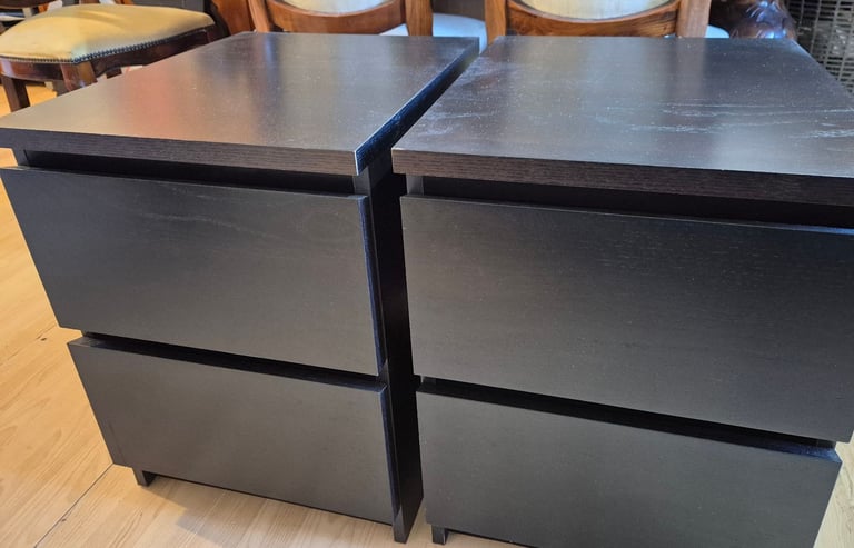PAIR OF IKEA MALM CHEST OF DRAWERS 