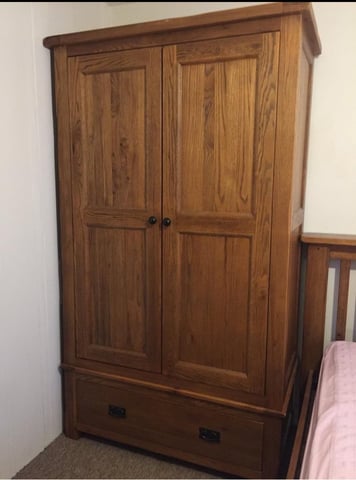 Bensons for beds Toulouse rustic Oak double wardrobe | in Bristol City  Centre, Bristol | Gumtree