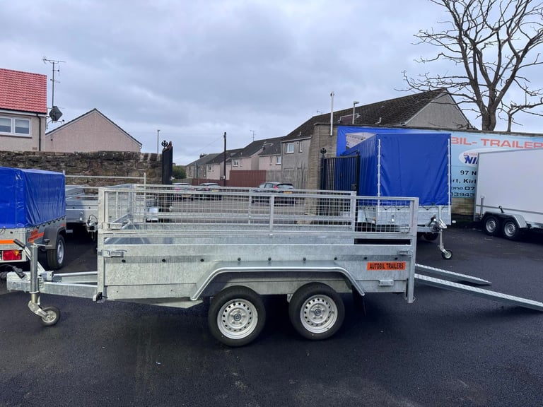 image for BRAND NEW 10ft X 5ft MASTER TWIN AXLE HEAVY DUTY NIEWIADOW TRAILER 40CM MESH AND LOADING RAMPS