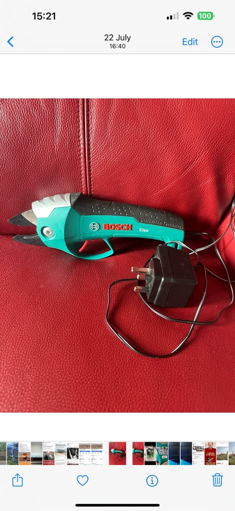 Bosh Ciso Cordless Li-Ion Secateur 3.6v