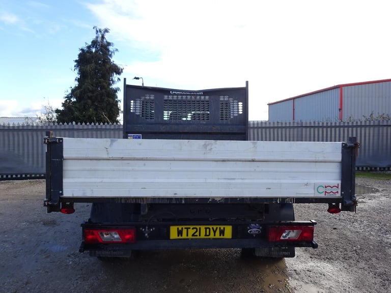 2021 21 REG FORD TRANSIT 350 LEADER ECOBLUE DIESEL TIPPER 7 SEAT DAMAGED SALVAGE