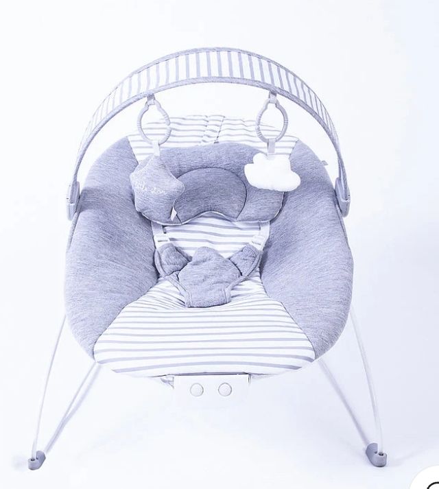 image for Red kite baby bouncer grey and white 