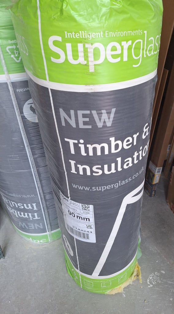 image for Insulation 14 rolls Superglass Timber & Rafter Roll 35 non-combustible glass mineral wool