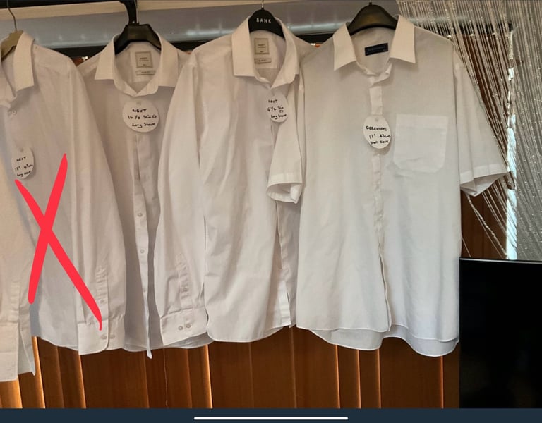 image for Selection of WHITE SHIRTS, just washed & in IMMACULATE CLEAN CONDITION thanks 🙏 