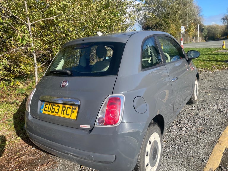 FIAT 500 1.2 COLOUR THERAPY 63 REG GREY 3 DOOR 12 MONTHS MOT TAX £35 TIMING BELT REPLACED