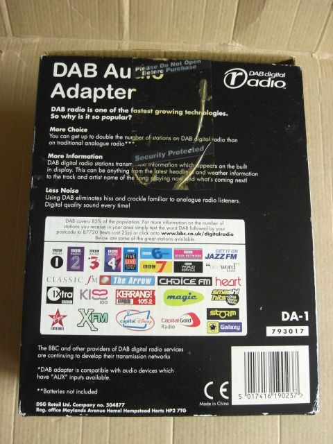MATSUI DA-1 DAB Tuner Adaptor