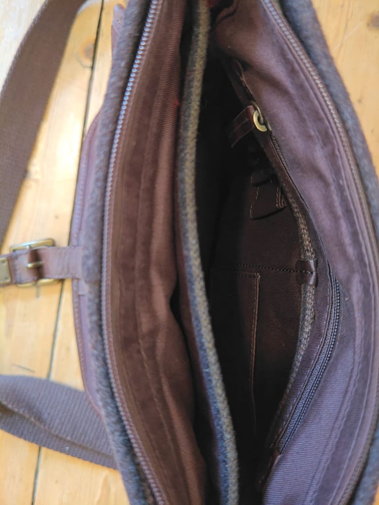 Fossil Crossbody Messenger Bag Felt Medium Size