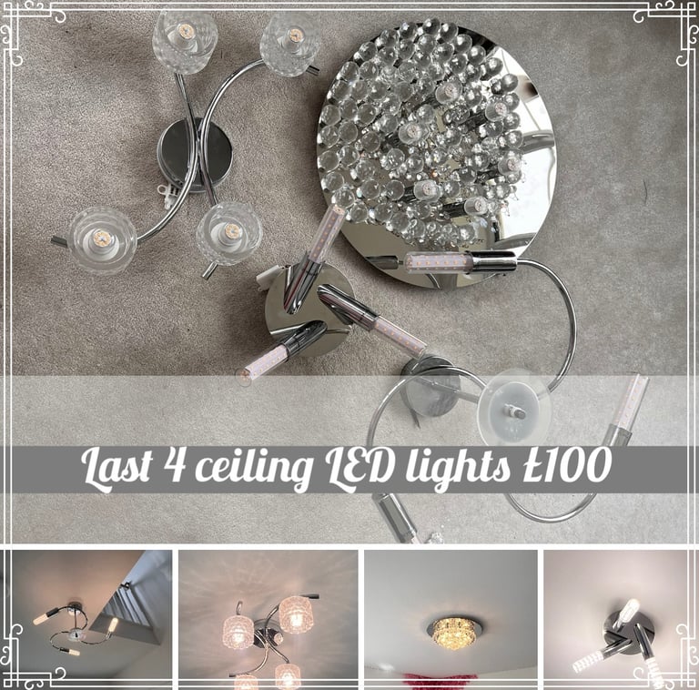 image for 4 LED ceiling lights