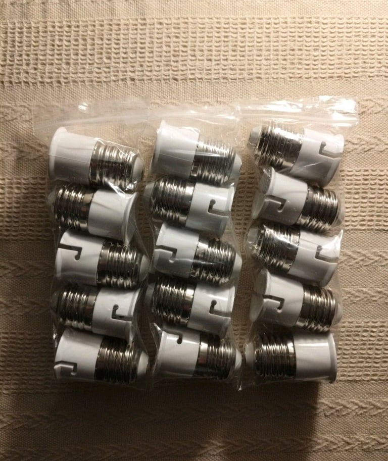 E27 To B22 Light Bulb Adaptor  (Screw-Bayonet) x15 