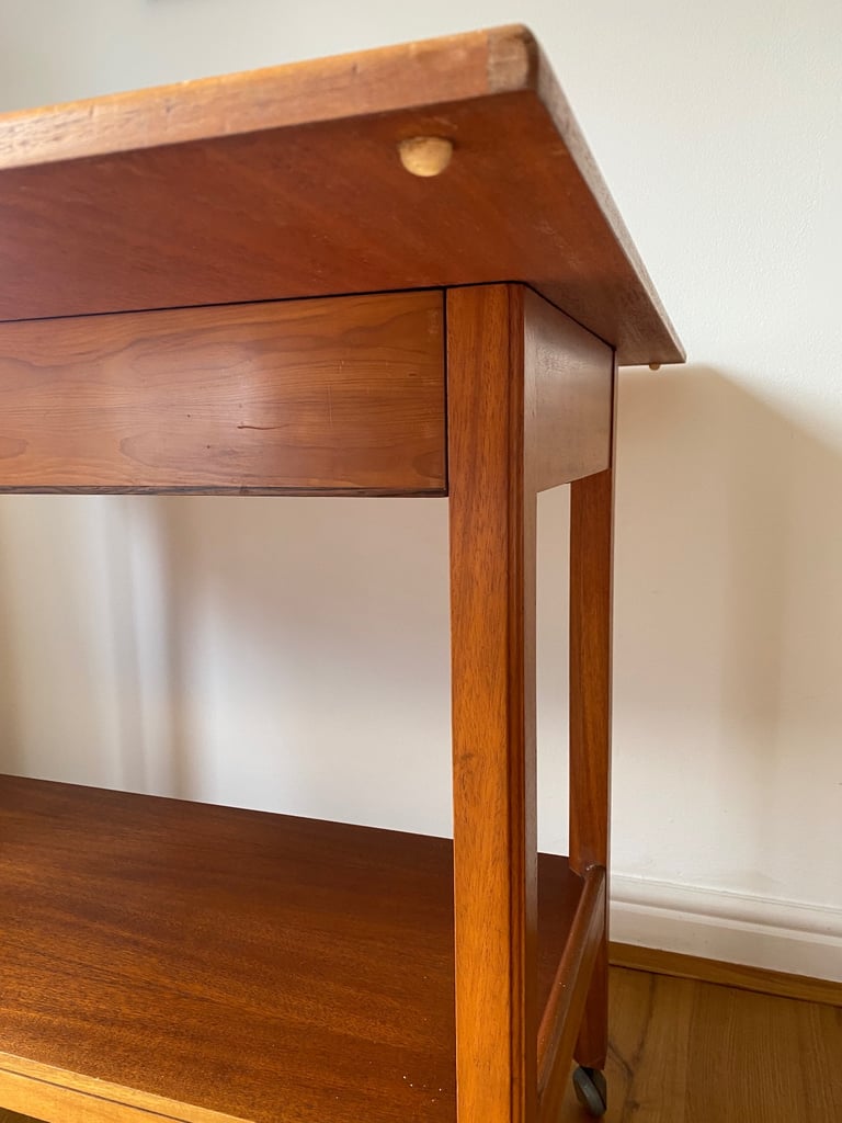 Vintage McIntosh Teak Metamorphic Bar Tea Trolley Table Retro Small Sideboard