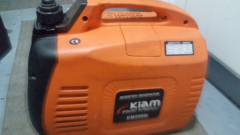 kiam 240v km2000i generator ready for use 