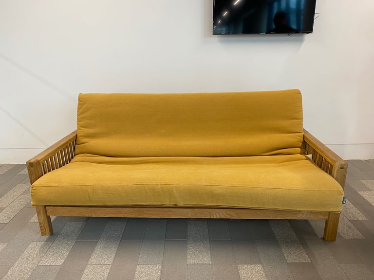 image for Oak Futon company 3 seater sofa bed 