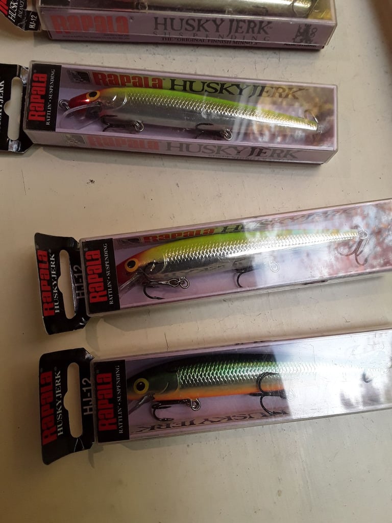 A Selection Of Husky Jerk HJ12 Rapala Lures 