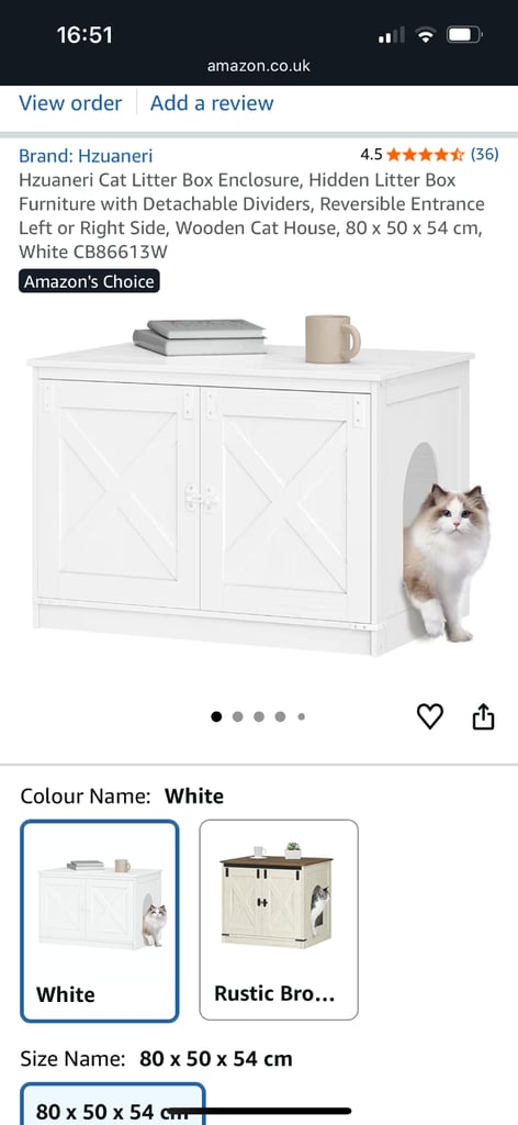 image for Cat litter box enclosure** Brand new in box 
