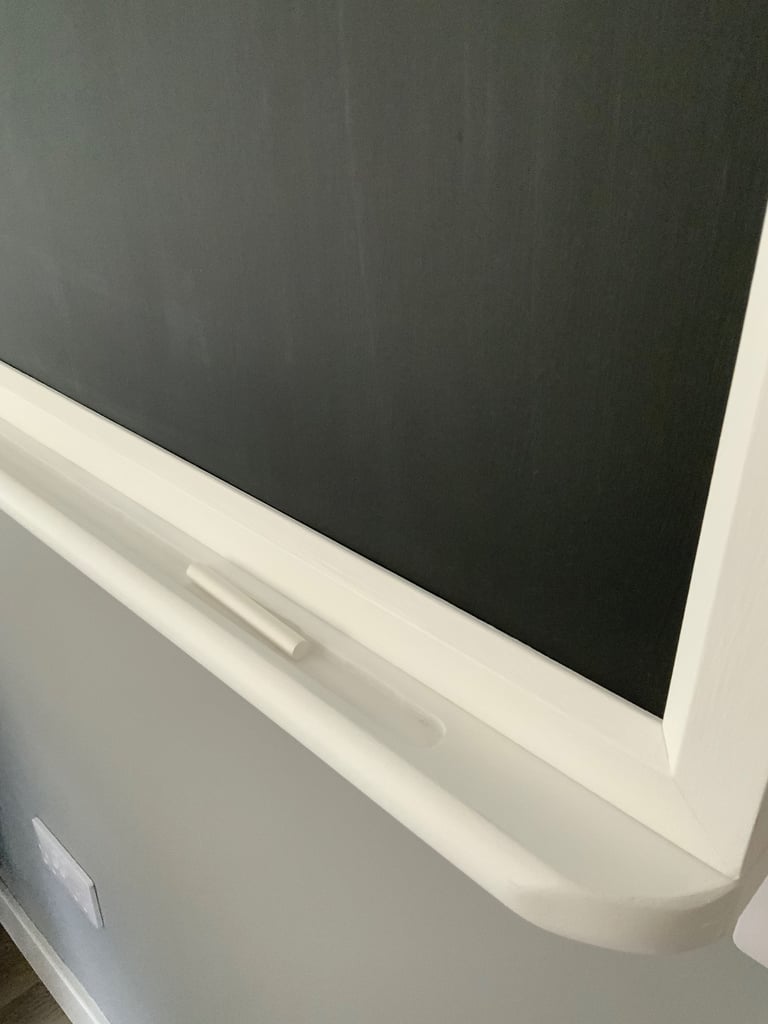 Blackboard for notes, drawings, reminders, diagrams. Great size and condition
