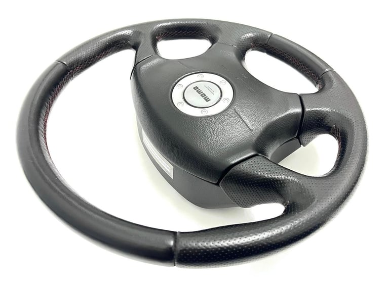 Subaru Impreza WRX STI Newage Momo Red Stitch Steering Wheel Airbag OEM RNA1250