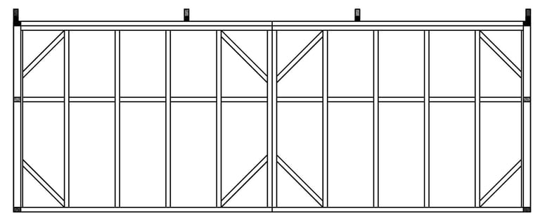 Field shelter materials 5.228m (17' 1.8") by 3.578m (11' 9") internal size 