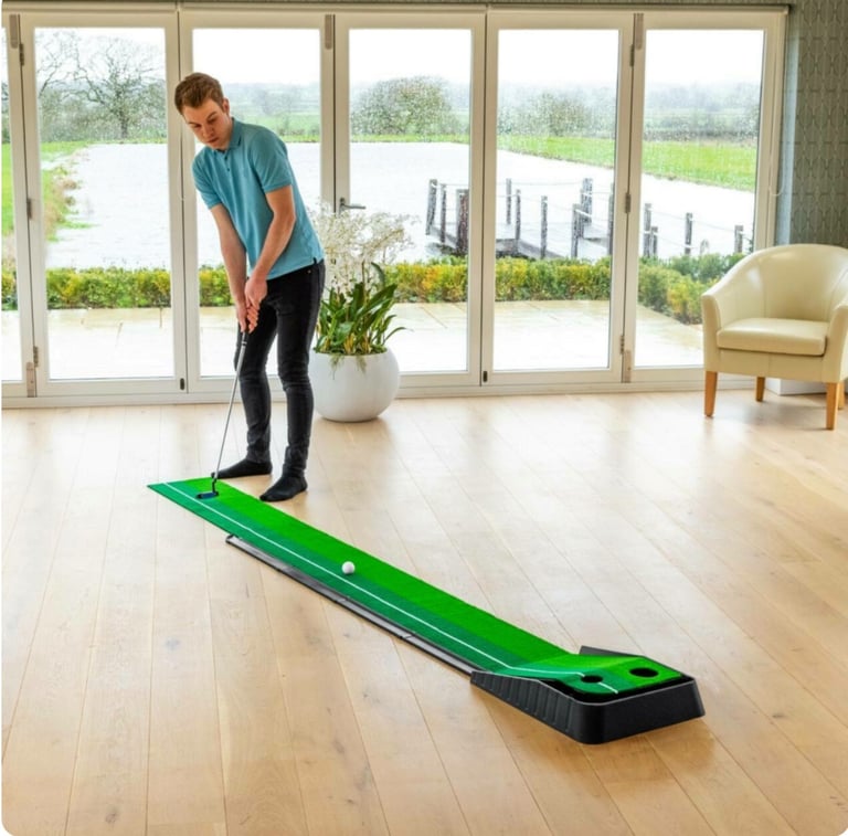 FORB Golf Dual Speed Putting Mat | Home Golf Practice Mats Indoor Putt Training