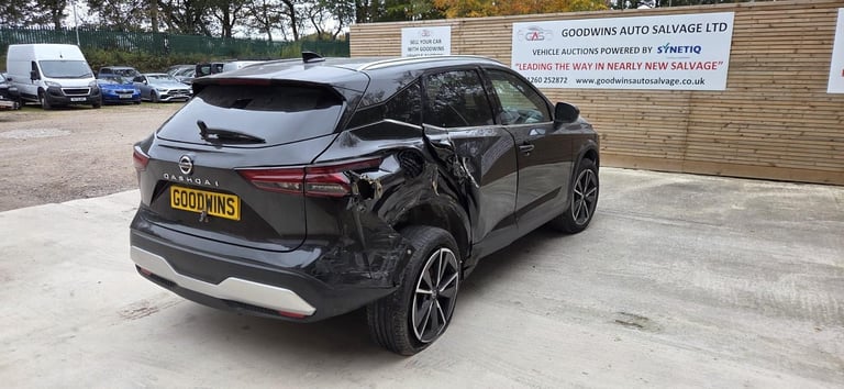 2022 NISSAN QASHQAI TEKNA 1.3 DIG-T HYBRID DAMAGED REPAIRABLE SALVAGE 