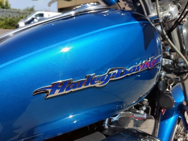 2005 05 HARLEY DAVIDSON XL 1200 C XL1200 CUSTOM SPORTSTER BLUE CUSTOM CRUISER