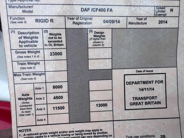 2014 DAF TRUCKS CF 400. 5 Car Transporter. Transporter Engineering Body. 557000 KMS. NA Diesel Ma...