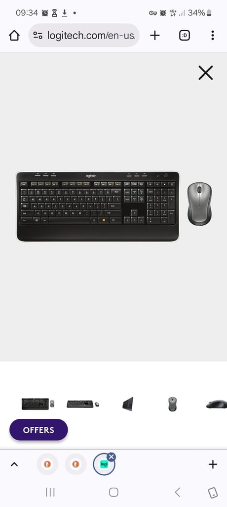 Logitech MK520 Cordless