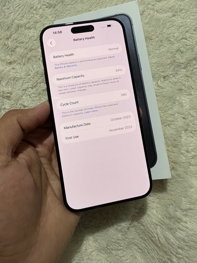iPhone 15 Pro Max 256gb Blue Titanium 