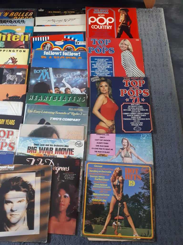 60+ Old Vinyls, LP, Long Plays from 60s & 70s, 80s. 331/3, 45 rpm, Pop Music, Funky, Classical