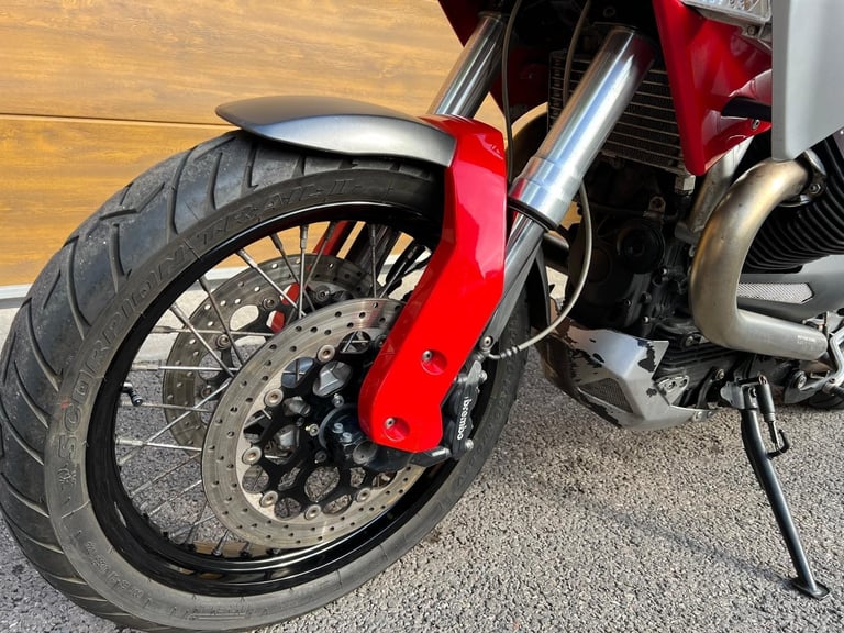 2008/08 Moto Guzzi Stelvio 1200 with 16,200m in Red