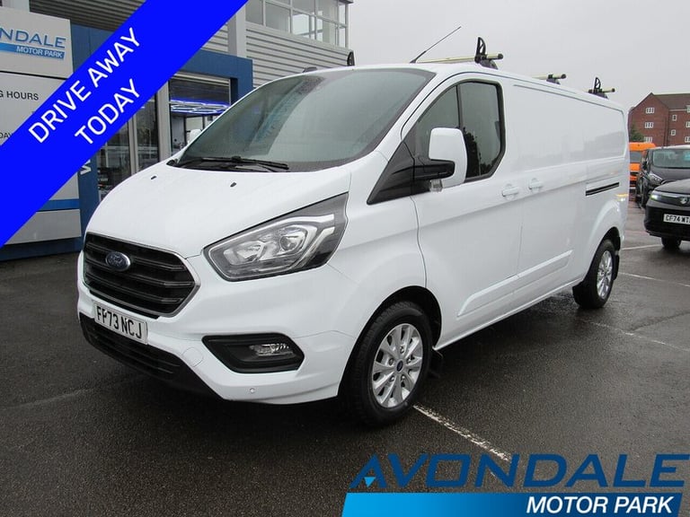 2023 Ford Transit Custom 300 EcoBlue Limited L2 LWB EURO 6 LOW MILEAGE WHITE VAN 2.0 5dr Panel Va...