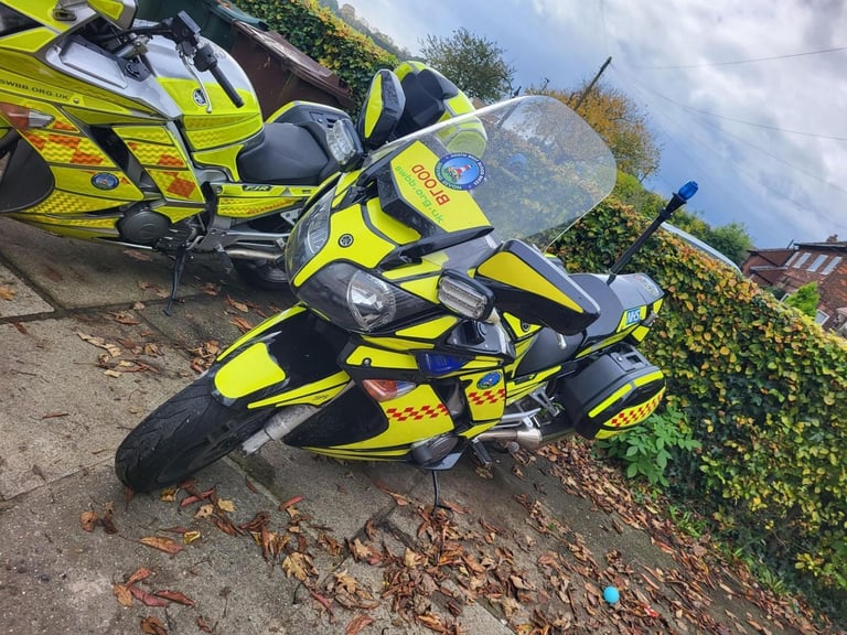 2009 09 YAMAHA FJR1300A FJR 1300 BLOOD EMERGENCY RESPONSE LIVERY LIGHTS ESCORT
